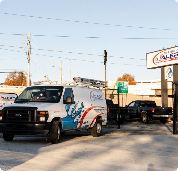 Alert Plumbing Heat & Air Services Vehicles